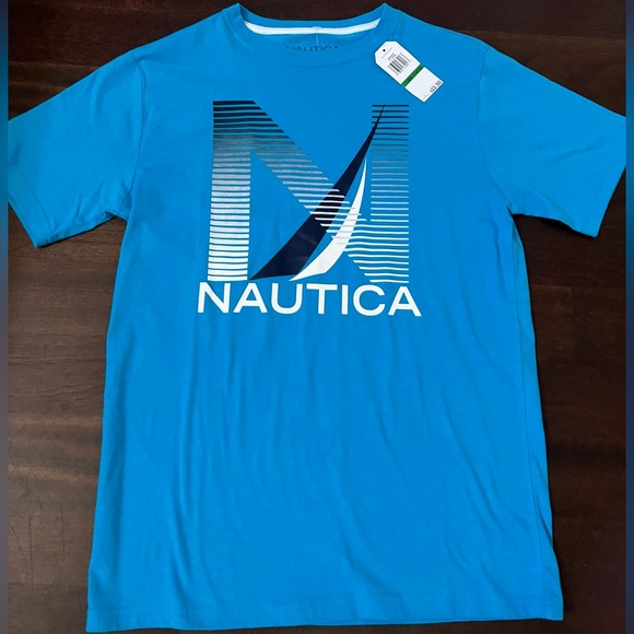 Nautica Blue Youth T-shirt - Picture 1 of 3